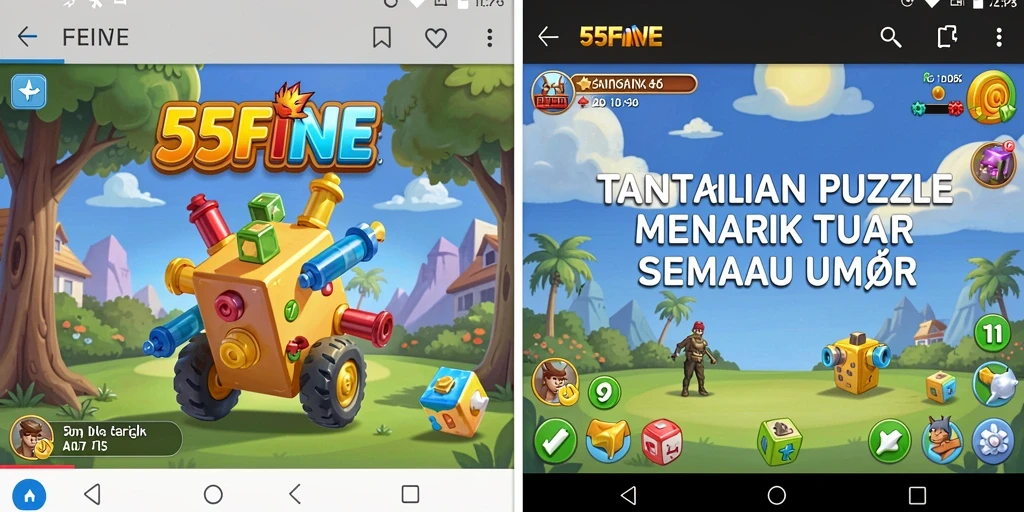 Tampilan gameplay <strong>55FIVE</strong> yang menantang dan seru.