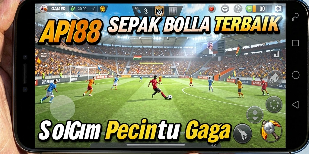 Tampilan gameplay seru dalam API88 dengan aksi sepak bola yang mendebarkan.