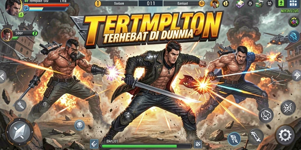 Gameplay seru dengan aksi bertempur epik di BARU01.