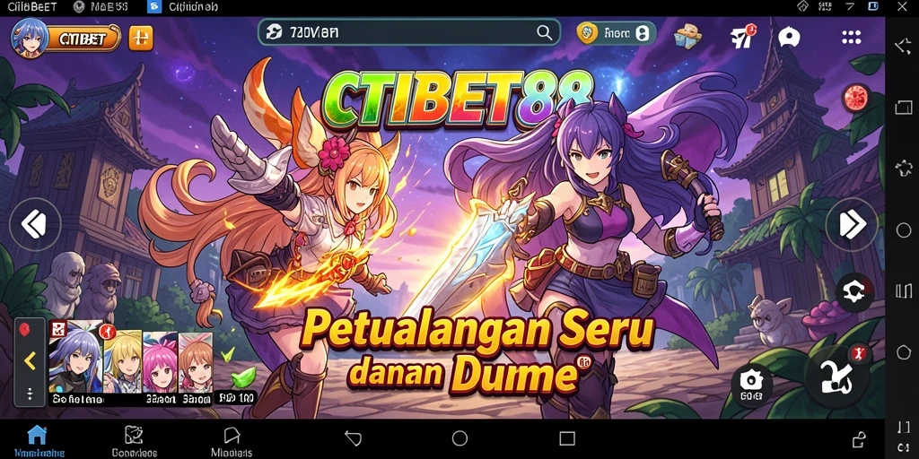 Screenshot menunjukkan pertarungan intens karakter Anime.