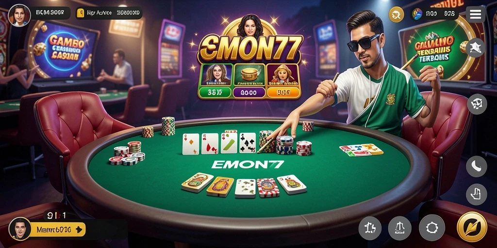 Screenshot gameplay menampilkan suasana Live Casino yang mendebarkan.