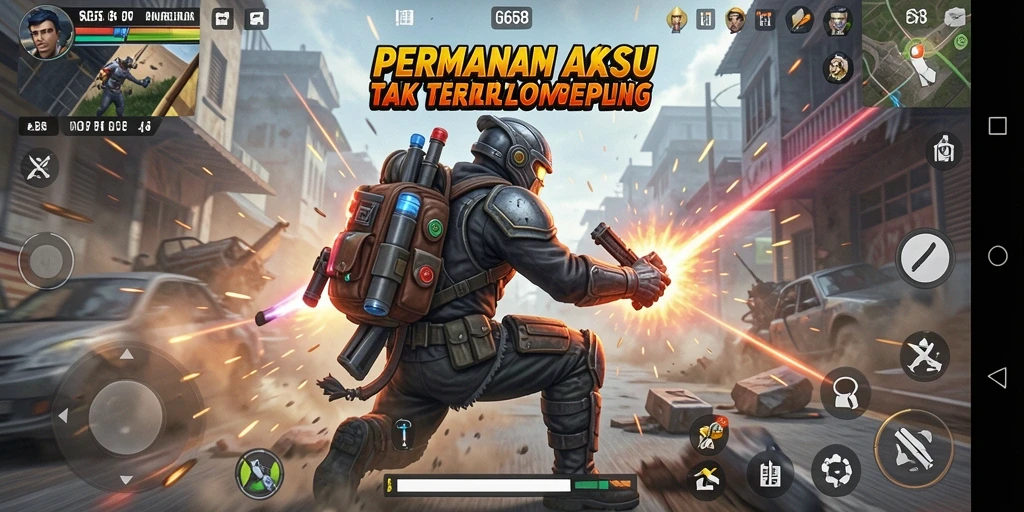 Screenshot G668 menunjukkan momen aksi mendebarkan dalam permainan.