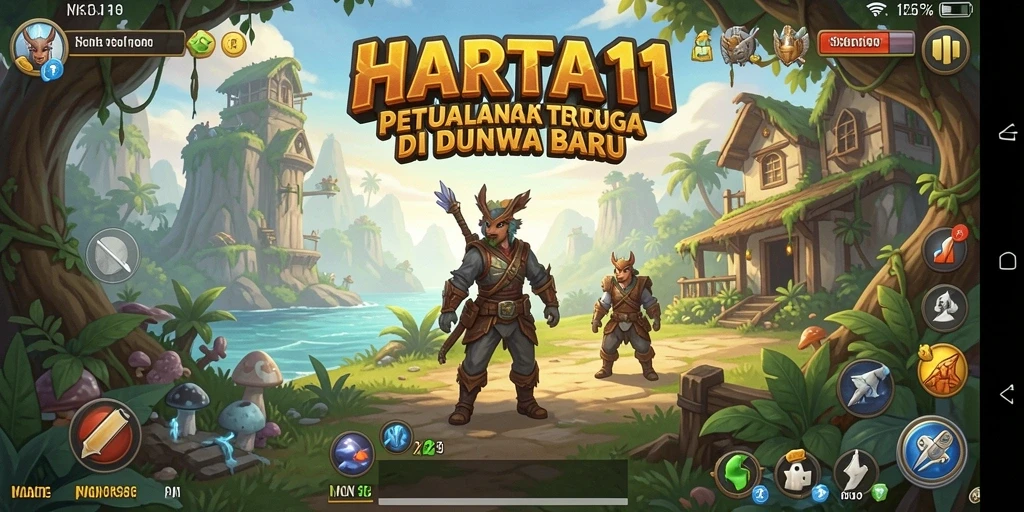 Screenshot gameplay HARTA11 menunjukkan aksi petualangan yang seru dan mendebarkan.