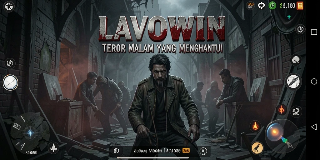Screenshot menampilkan momen menegangkan dalam gameplay LAVOWIN.
