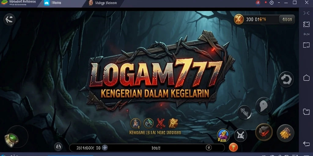 Tampilan gameplay menegangkan dari LOGAM777 yang menampilkan momen-momen Horror.
