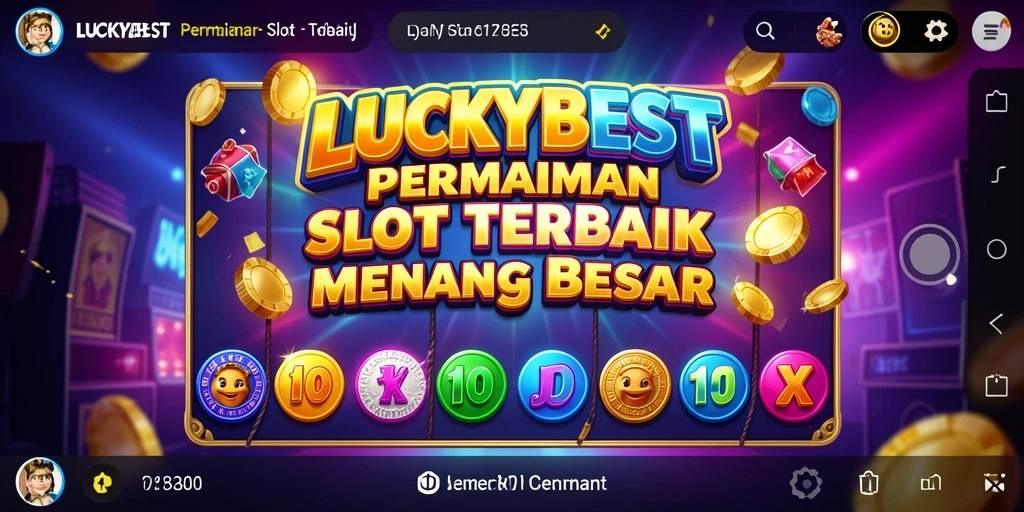 Tampilan menakjubkan dari gameplay Slot LUCKYBEST.