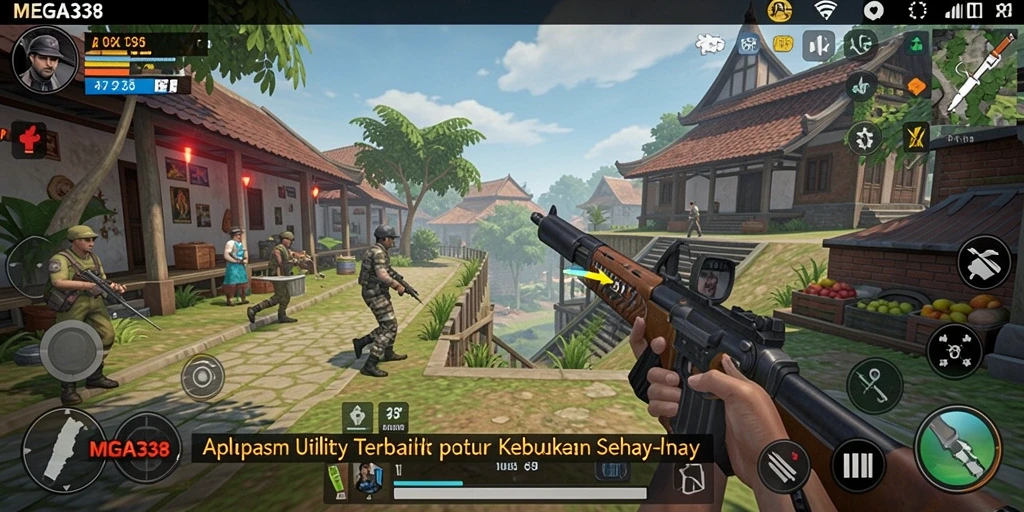 Tampilan antarmuka MEGA338 yang sederhana dan fungsional.