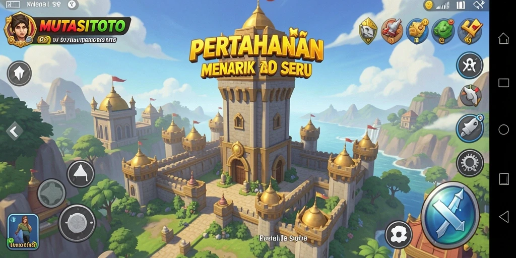 Gameplay seru Tower Defense di MUTASITOTO.