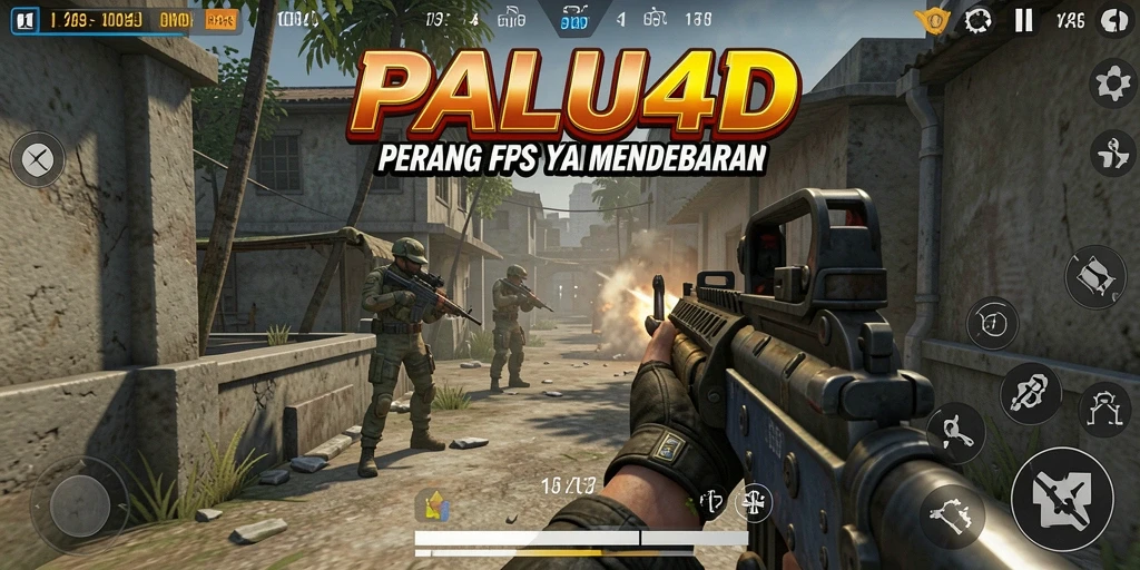Gameplay intens PALU4D di medan perang FPS.