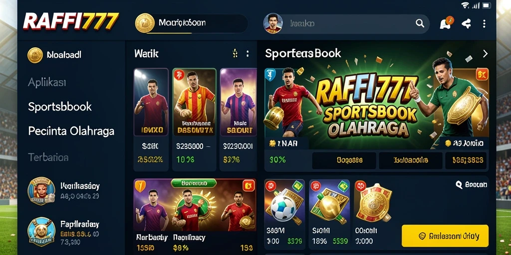 Screenshot RAFFI777 menampilkan pengalaman taruhan olahraga yang seru dan menarik.