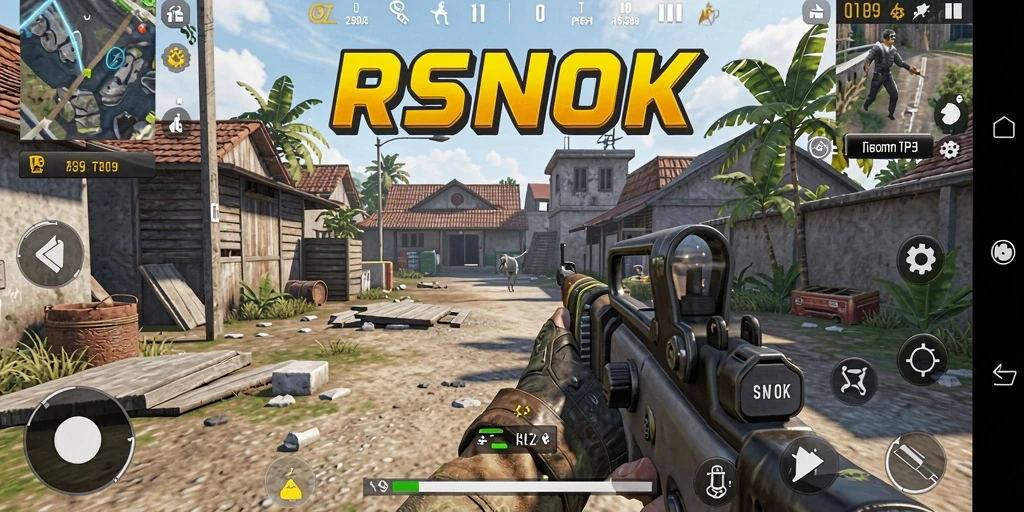 Tangkapan layar gameplay RSNOK menampilkan pertempuran TPS yang mendebarkan.
