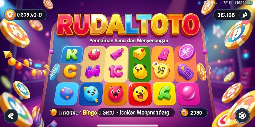 Screenshot gameplay RUDALTOTO yang menampilkan keseruan bermain Bingo.
