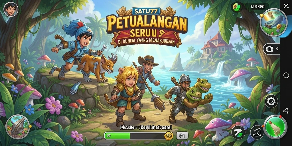 Tampilan menarik dari gameplay SATU77 dalam suasana petualangan yang menegangkan.