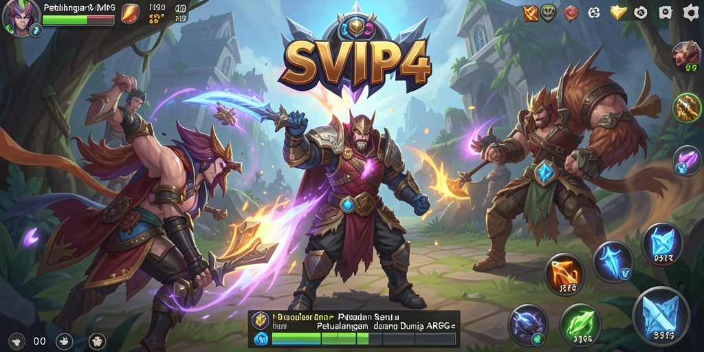 Tampilan gameplay ARPG SVIP4 yang seru dan menantang.