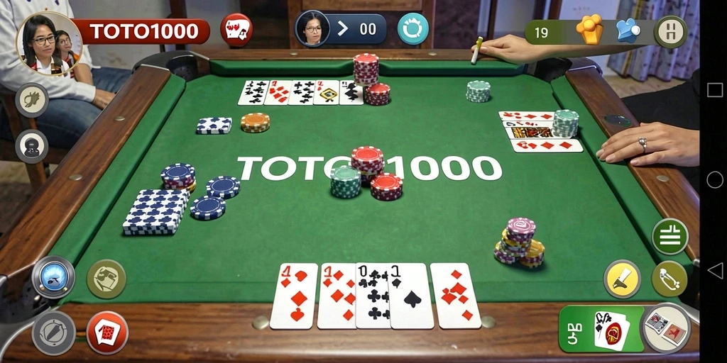 Tampilan gameplay Gaple yang menarik di TOTO1000.