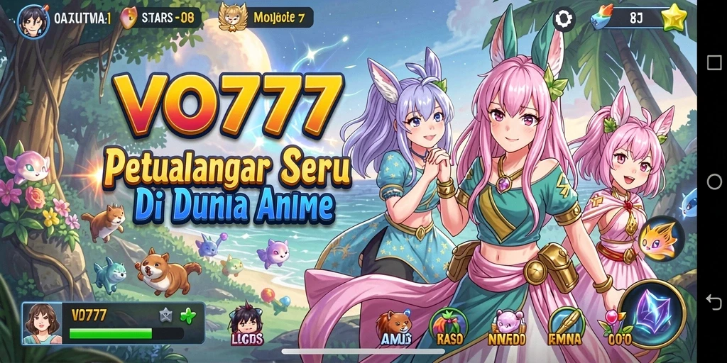 Tampilan gameplay VO777 yang memukau dengan karakter anime favorit.