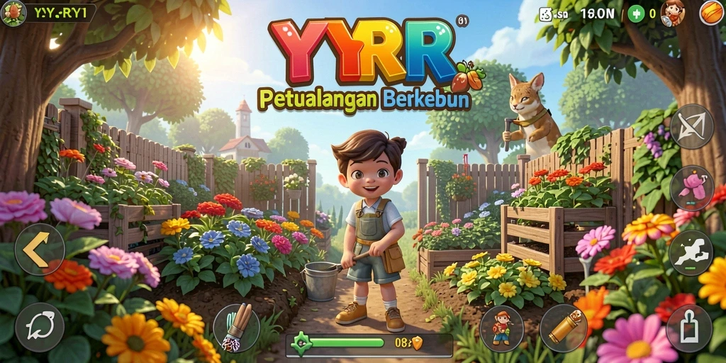 Gameplay YYRR yang menggembirakan dengan berbagai aktivitas pertanian.